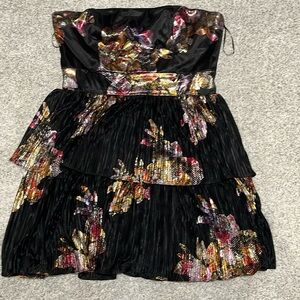 Floral Strapless Dress LIKE NEW